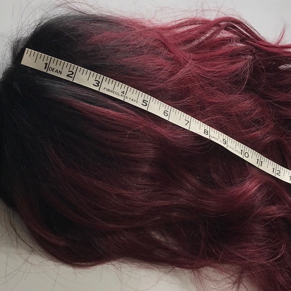 STUNNING OMBRÉ  DARK TO COOL RED LAYER WITH BANG - Picture 11 of 11